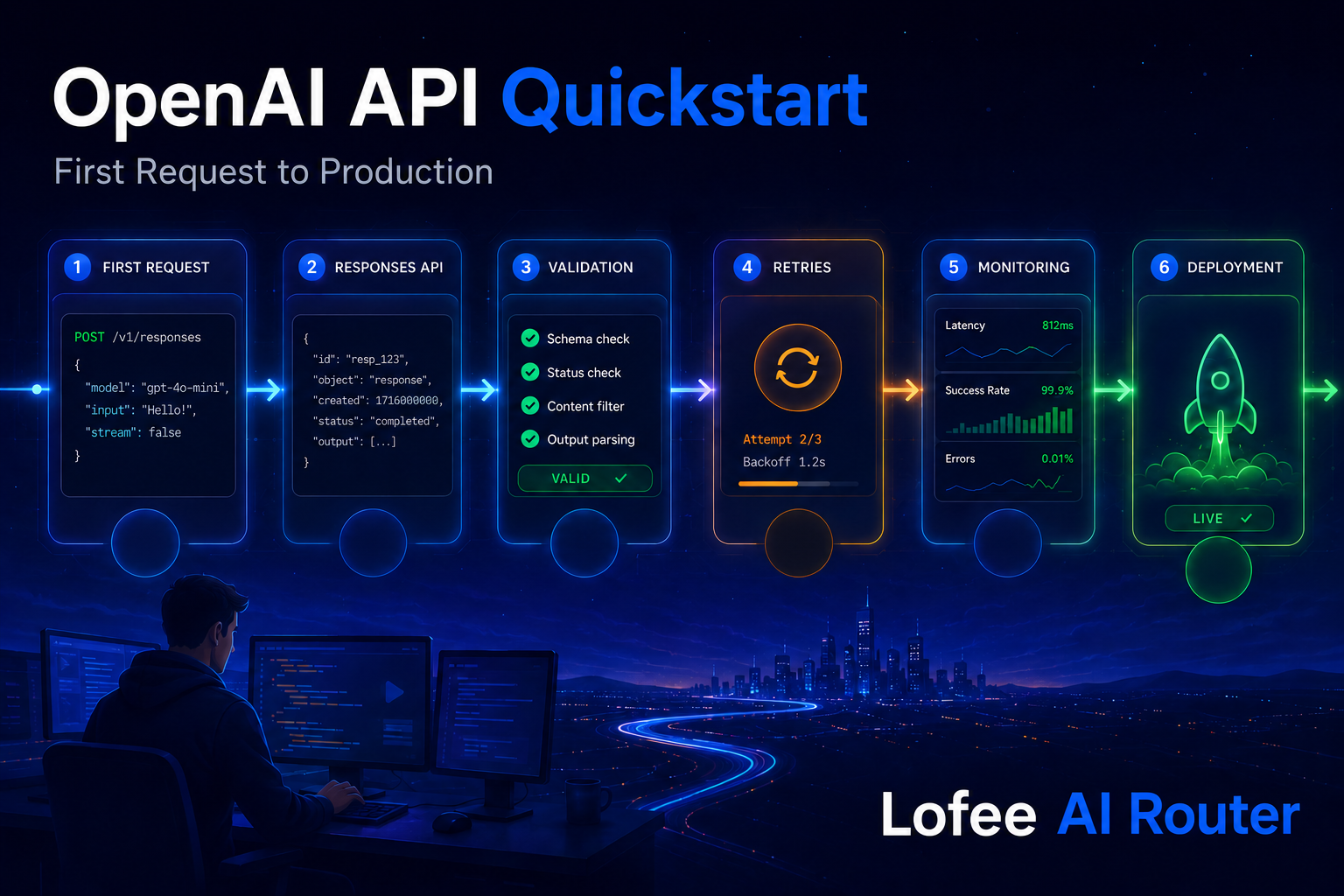 OpenAI API Quickstart for Backend Developers: From First Request to Production