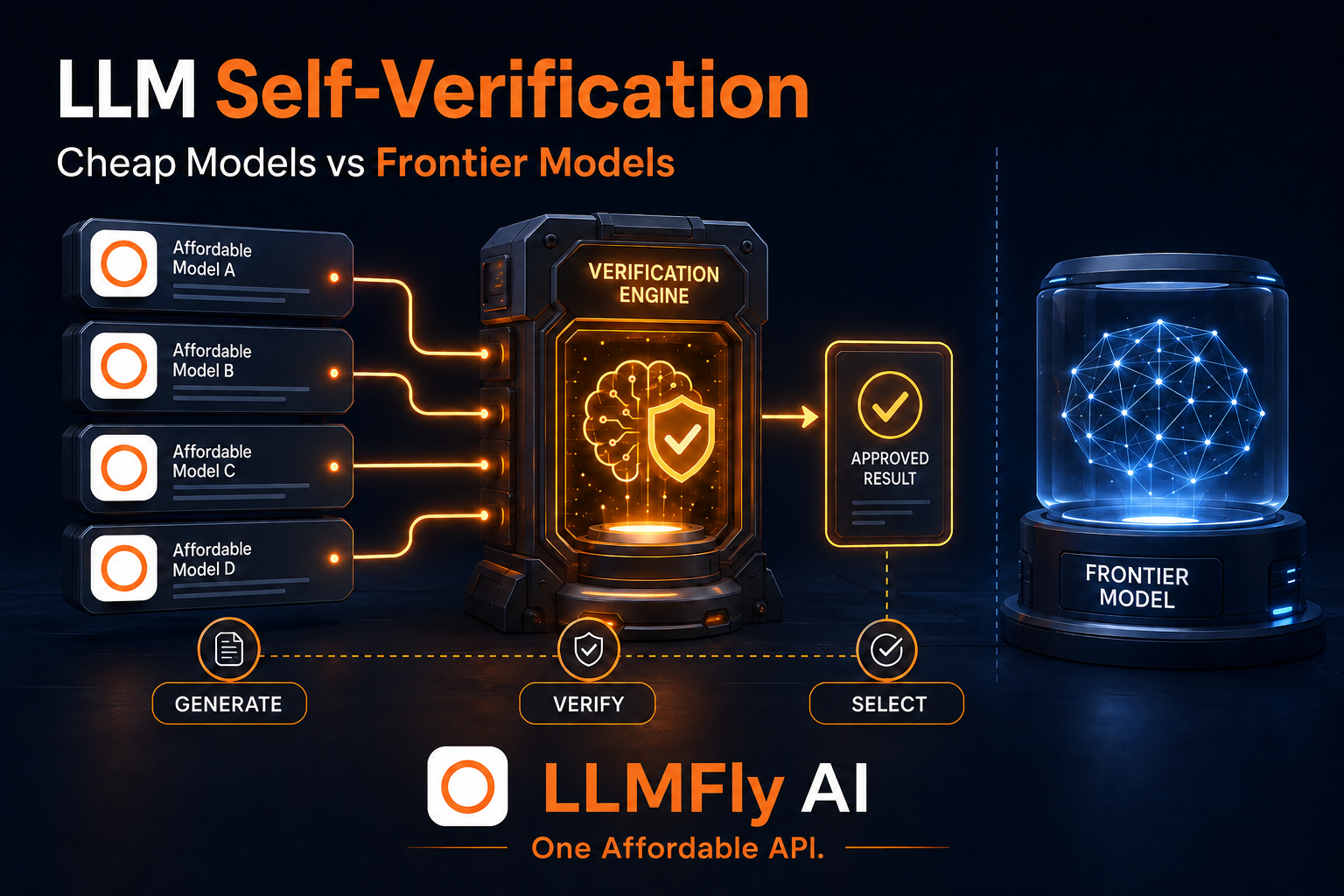 LLM Self-Verification: Can Cheap Models Beat Frontier Models on Cost?
