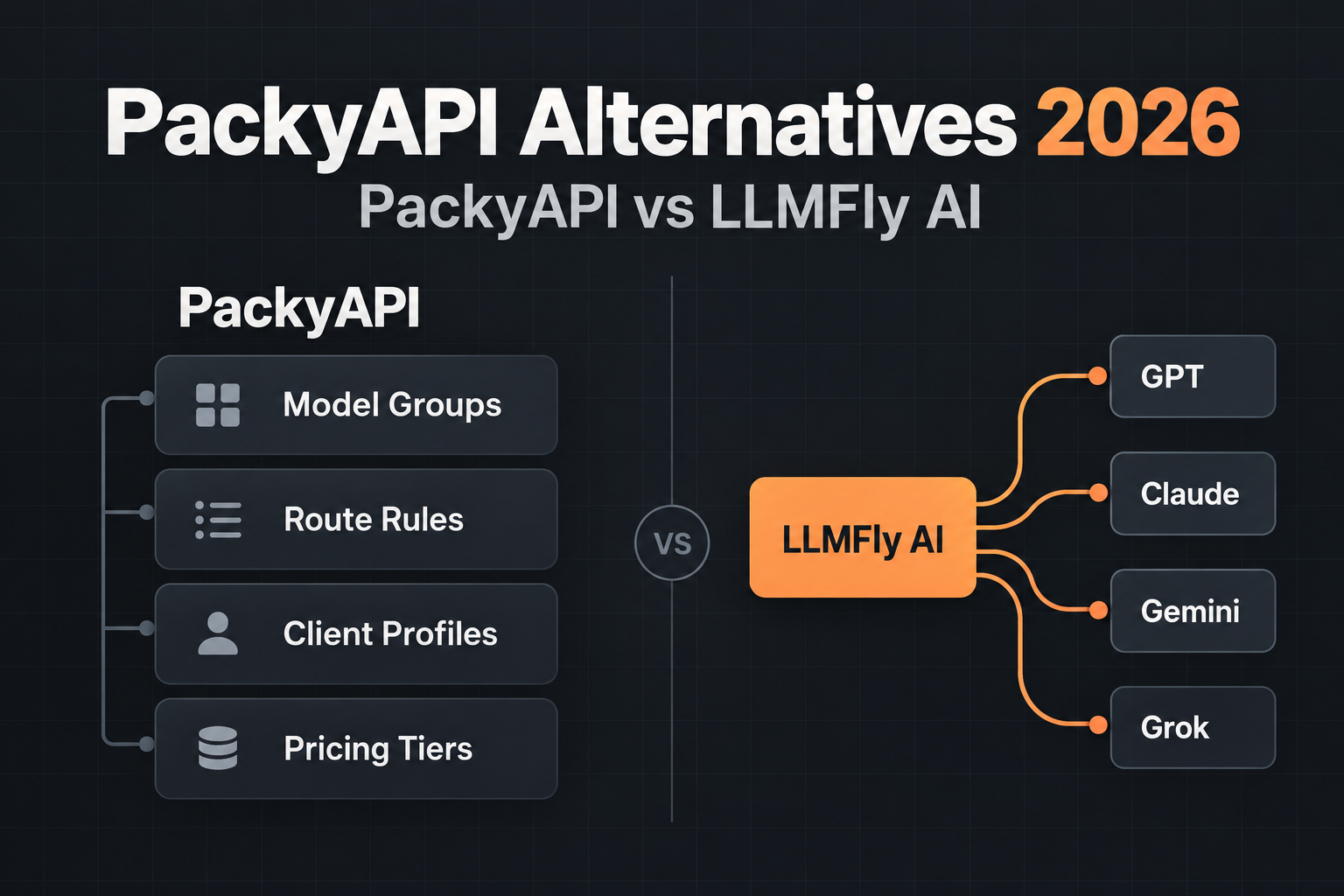 Best PackyAPI Alternatives in 2026: PackyAPI vs LLMFly AI